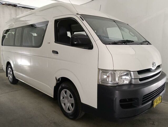 Used Toyota HiAce KDH223R MY08 Commuter High Roof Super LWB Maryville, 2008 Toyota HiAce KDH223R MY08 Commuter High Roof Super LWB White Bus