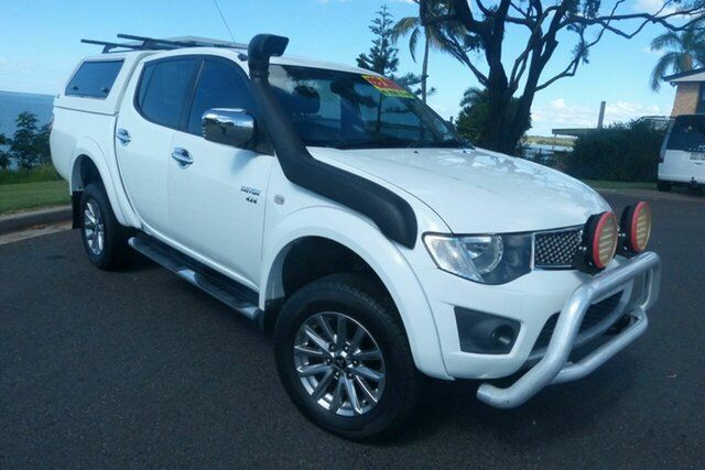 Used Mitsubishi Triton MN MY11 GLX-R Double Cab Gladstone, 2010 Mitsubishi Triton MN MY11 GLX-R Double Cab White 5 Speed Sports Automatic Utility