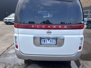 2003 Nissan Elgrand E51 White 5 Speed Automatic Wagon