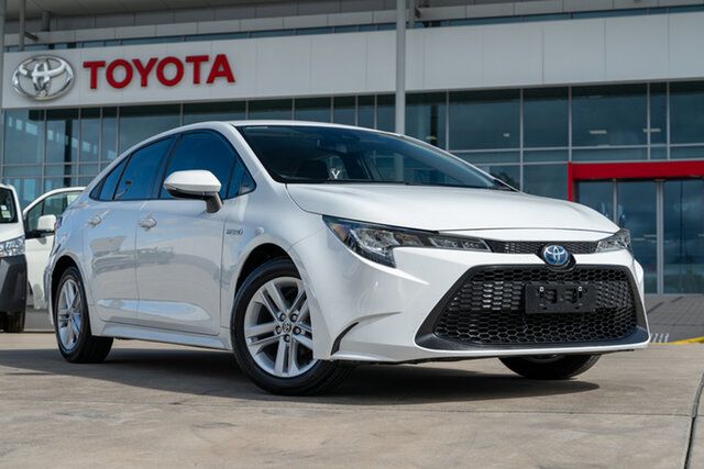 Pre-Owned Toyota Corolla ZWE211R Ascent Sport E-CVT Hybrid Blacktown, 2022 Toyota Corolla ZWE211R Ascent Sport E-CVT Hybrid Glacier White 1 Speed Constant Variable Sedan