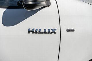 2018 Toyota Hilux TGN121R MY17 Workmate Glacier White 6 Speed Automatic Cab Chassis