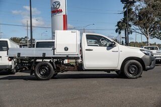 2018 Toyota Hilux TGN121R MY17 Workmate Glacier White 6 Speed Automatic Cab Chassis