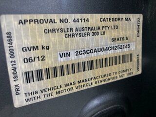 2012 Chrysler 300 LX MY12 Limited E-Shift Grey 8 Speed Sports Automatic Sedan