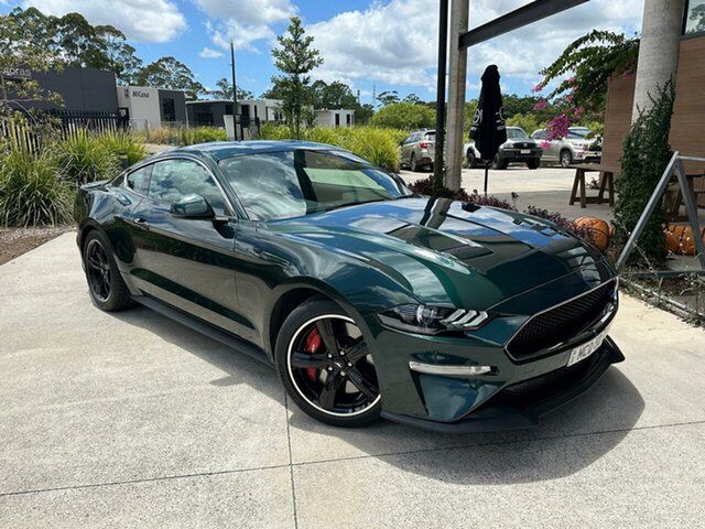 Used Ford Mustang FN 2019MY BULLITT Cooroy, 2018 Ford Mustang FN 2019MY BULLITT Green 6 Speed Manual FASTBACK - COUPE