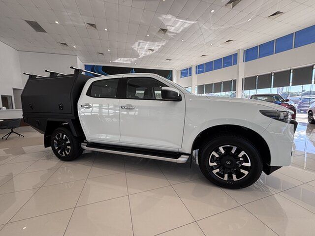New Mazda BT-50 TFS40J XTR Bundamba, 2025 Mazda BT-50 TFS40J XTR Ice White 6 Speed Sports Automatic Cab Chassis