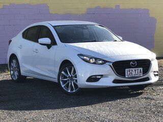 2018 Mazda 3 BN5238 SP25 SKYACTIV-Drive White 6 Speed Sports Automatic Sedan.