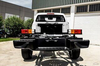 2025 Isuzu D-MAX RG MY24 SX 4x2 High Ride White 6 Speed Manual Cab Chassis.