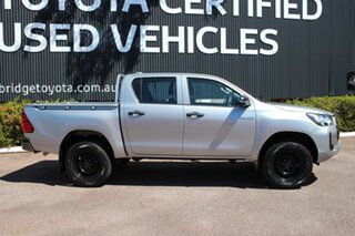 2021 Toyota Hilux GUN125R Workmate Double Cab Silver Sky 6 Speed Manual Utility.