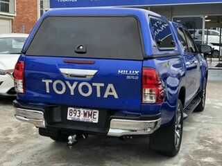 2016 Toyota Hilux GUN126R SR5 Double Cab Blue 6 Speed Sports Automatic Utility.