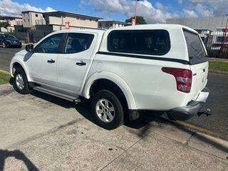 2017 Mitsubishi Triton MQ MY18 GLX+ Double Cab White 5 Speed Sports Automatic Utility.