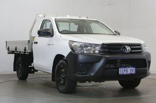2022 Toyota Hilux TGN121R Workmate 4x2 White 6 Speed Sports Automatic Cab Chassis.
