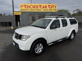 2009 Nissan Navara D40 RX (4x4) White 5 Speed Automatic Dual Cab Pick-up.