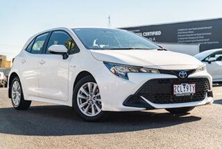2023 Toyota Corolla Glacier White Hatchback.