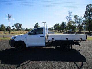 2021 Toyota Hilux TGN121R Workmate 4x2 Glacier White 6 Speed Sports Automatic Cab Chassis