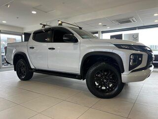 2020 Mitsubishi Triton MR MY21 GSR Double Cab White 6 Speed Sports Automatic Utility.