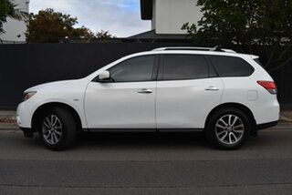 2013 Nissan Pathfinder R52 MY14 ST X-tronic 4WD White 1 Speed Constant Variable Wagon.