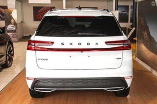 2024 Skoda Kodiaq PS MY25 140TSI DSG Sportline White 7 Speed Sports Automatic Dual Clutch Wagon.