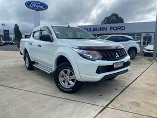 2018 Mitsubishi Triton GLX+ White Manual Dual Cab Utility