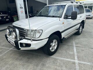 2003 Toyota Landcruiser HDJ100R GXL White 5 Speed Automatic Wagon