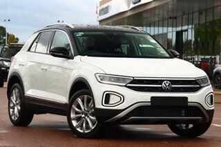 2025 Volkswagen T-ROC D11 MY25 110TSI Style Pure White 8 Speed Sports Automatic Wagon.