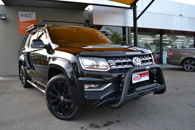 Used Volkswagen Amarok 2H MY19 TDI580 4MOTION Perm Highline Black Fawkner, 2019 Volkswagen Amarok 2H MY19 TDI580 4MOTION Perm Highline Black Black 8 Speed Automatic Utility