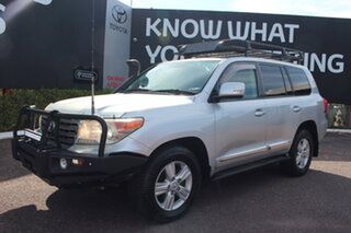 2013 Toyota Landcruiser VDJ200R MY12 Sahara Silver Pearl 6 Speed Automatic Wagon
