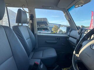 2015 Toyota Landcruiser Workmate White Manual Dual Cab Chassis