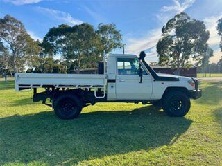 2009 Toyota Landcruiser VDJ79R 09 Upgrade Workmate (4x4) White 5 Speed Manual Cab Chassis