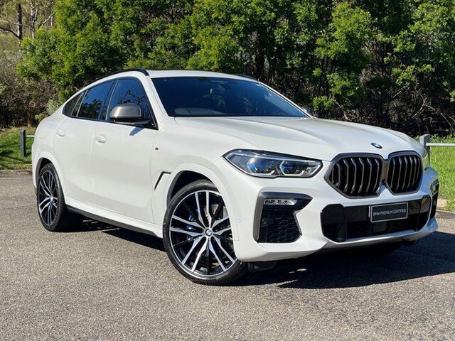 Used BMW X6 G06 M50I Brookvale, 2020 BMW X6 G06 M50I Mineral White 8 Speed Auto Steptronic Sport Coupe