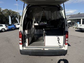 2011 Toyota HiAce KDH223R MY11 Commuter High Roof Super LWB White 4 Speed Automatic Bus