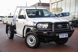 2015 Toyota Hilux GUN125R Workmate Glacier White 6 Speed Manual Cab Chassis.
