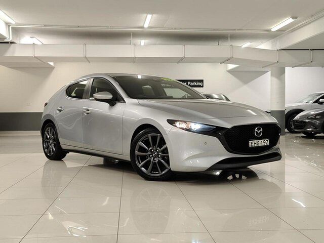 Used Mazda 3 BP2H7A G20 SKYACTIV-Drive Evolve Waitara, 2019 Mazda 3 BP2H7A G20 SKYACTIV-Drive Evolve Silver 6 Speed Sports Automatic Hatchback