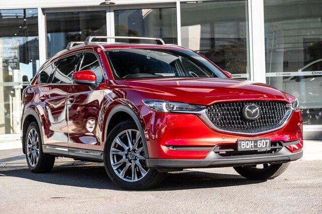Used Mazda CX-8 KG4W2A GT SKYACTIV-Drive i-ACTIV AWD South Melbourne, 2021 Mazda CX-8 KG4W2A GT SKYACTIV-Drive i-ACTIV AWD Soul Red Crystal 6 Speed Sports Automatic Wagon