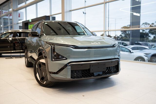 New Kia EV5 OVc MY25 GT-Line AWD St Marys, 2025 Kia EV5 OVc MY25 GT-Line AWD Iceberg Green/starry Night Blk 1 Speed Reduction Gear Wagon