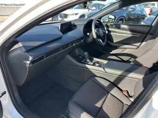 2025 Mazda 3 BP2H7A G20 SKYACTIV-Drive Pure Snowflake White Pearl 6 Speed Sports Automatic Hatchback