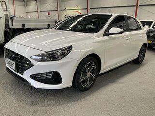 2021 Hyundai i30 PD.V4 MY22 White 6 Speed Automatic Hatchback.