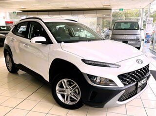 2023 Hyundai Kona OS.V5 MY23 Active 2WD White 8 Speed Constant Variable Wagon.