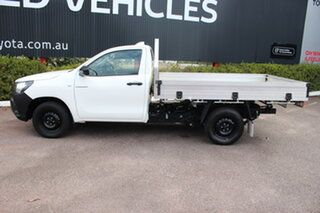 2022 Toyota Hilux TGN121R Workmate 4x2 Glacier White 6 Speed Sports Automatic Cab Chassis