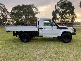 2009 Toyota Landcruiser VDJ79R 09 Upgrade GXL (4x4) White 5 Speed Manual Cab Chassis