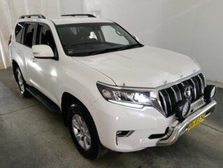 2022 Toyota Landcruiser Prado GDJ150R GXL White 6 Speed Sports Automatic Wagon.