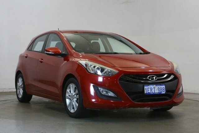 Used Hyundai i30 GD2 MY14 Trophy Victoria Park, 2014 Hyundai i30 GD2 MY14 Trophy Brilliant Red 6 Speed Sports Automatic Hatchback