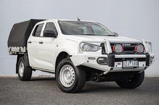 2023 Isuzu D-MAX RG MY23 SX Crew Cab White 6 Speed Sports Automatic Cab Chassis.