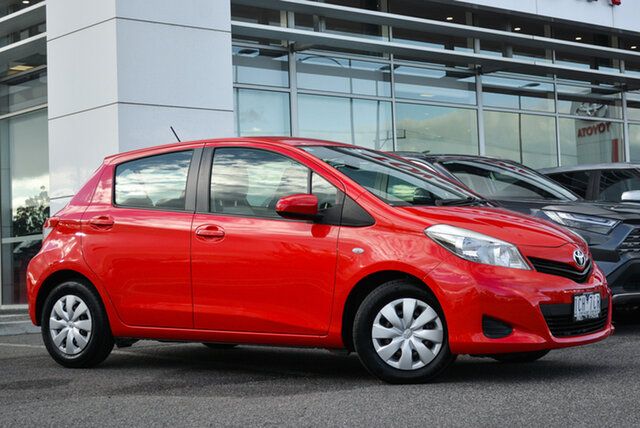 Pre-Owned Toyota Yaris NCP130R YR South Morang, 2014 Toyota Yaris NCP130R YR Red 4 Speed Automatic Hatchback