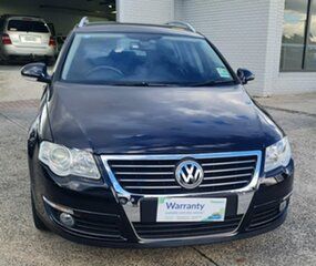 2010 Volkswagen Passat 3C MY10 125 TDI Black 6 Speed Direct Shift Wagon.