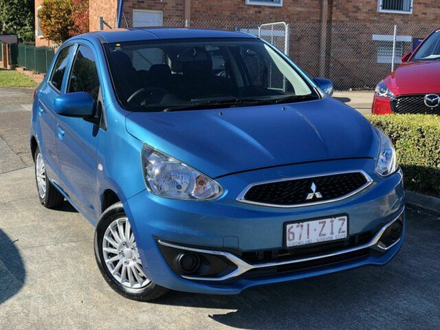 Used Mitsubishi Mirage LA MY19 ES Chermside, 2019 Mitsubishi Mirage LA MY19 ES Blue 1 Speed Constant Variable Hatchback