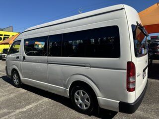 2011 Toyota HiAce TRH223R MY11 Commuter High Roof Super LWB White 4 Speed Automatic Bus