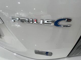2014 Toyota Prius c NHP10R Hybrid White Continuous Variable Hatchback