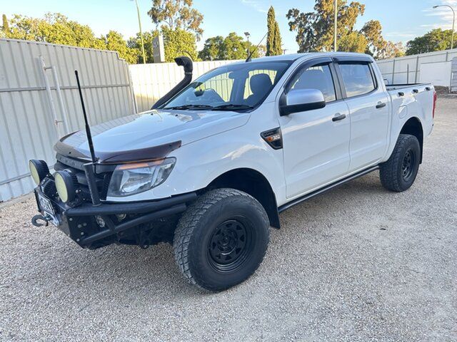 Used Ford Ranger PX XLS 3.2 (4x4) Prospect, 2013 Ford Ranger PX XLS 3.2 (4x4) White Crystal 6 Speed Manual Dual Cab Utility