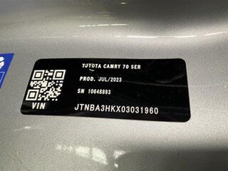 2023 Toyota Camry Axhv70R Ascent (Hybrid) Silver Continuous Variable Sedan