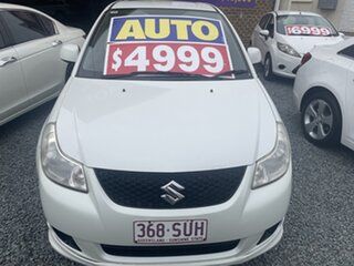 2007 Suzuki SX4 GYC S White 4 Speed Automatic Sedan.